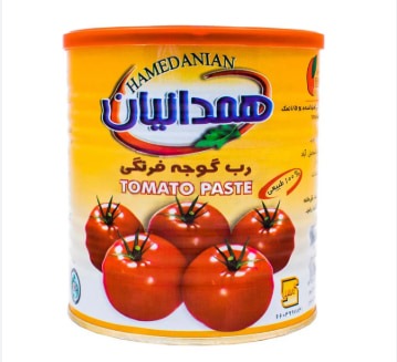 تصویر 3 از رب گوجه فرنگی همدانیان تهیه شده از گوجه های مرغوب با غلظت بالا و طعم اصیل